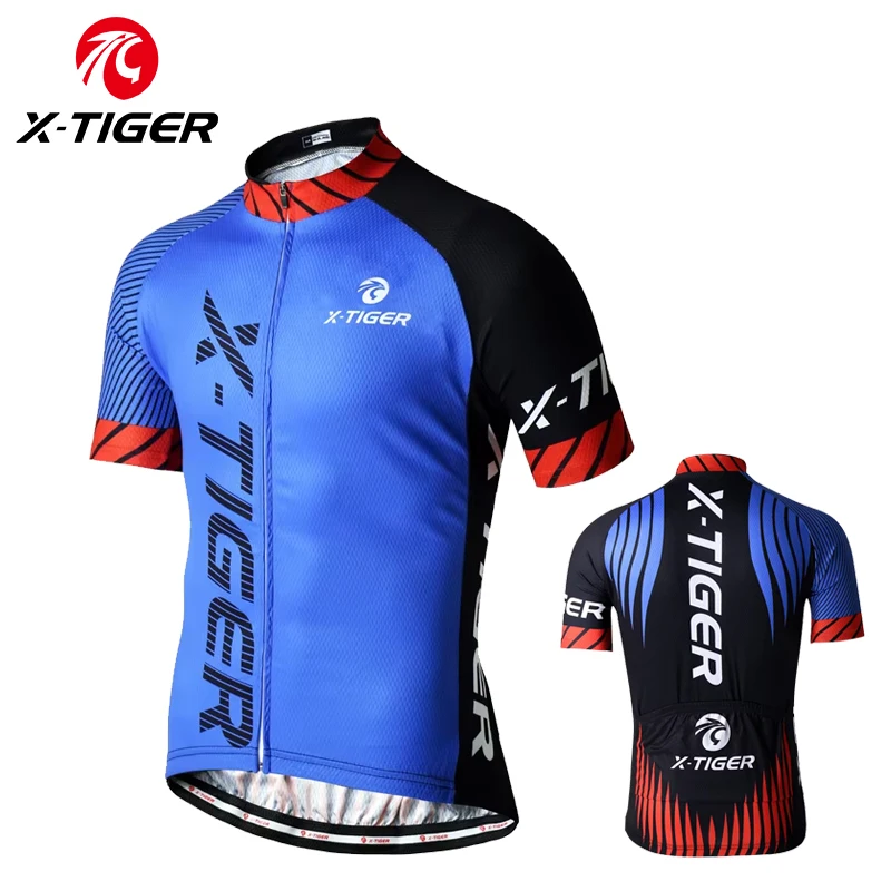 

X-TIGER Cycling Jersey Men's Quick Dry Competition MTB Mountain Bike Cycling Clothes Uniform Breathable Cycling Shirt