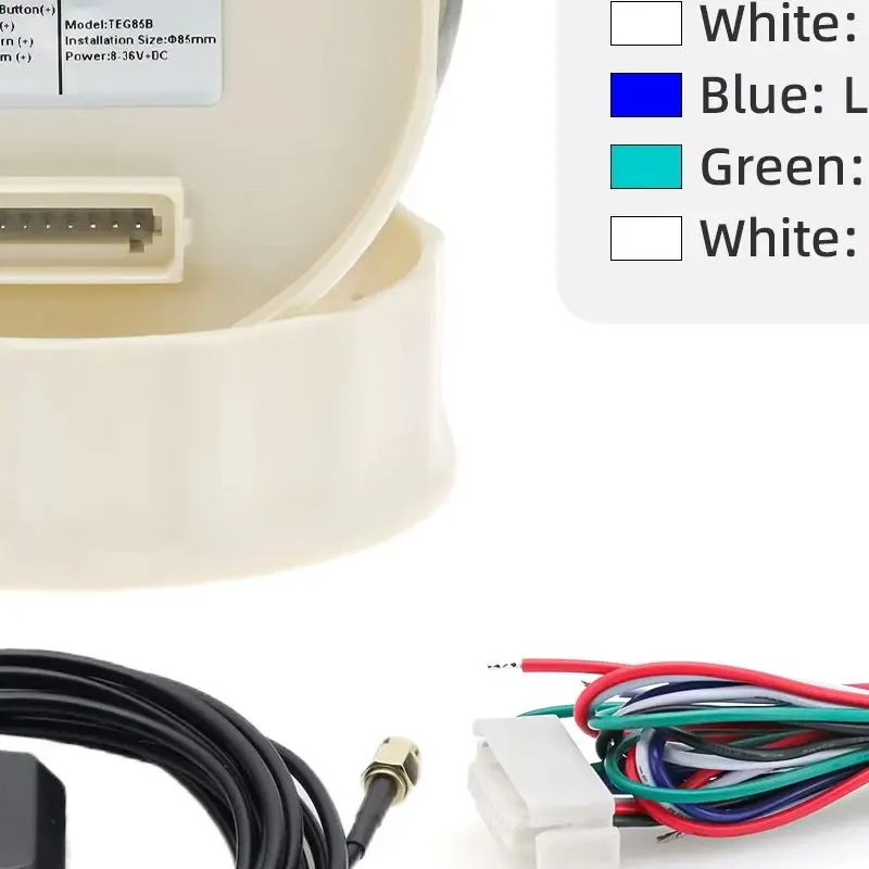 

85mm Digital GPS Speedometer Gauge With GPS Antenna Km/H MPH Knots NSWE For Marine Car Moto