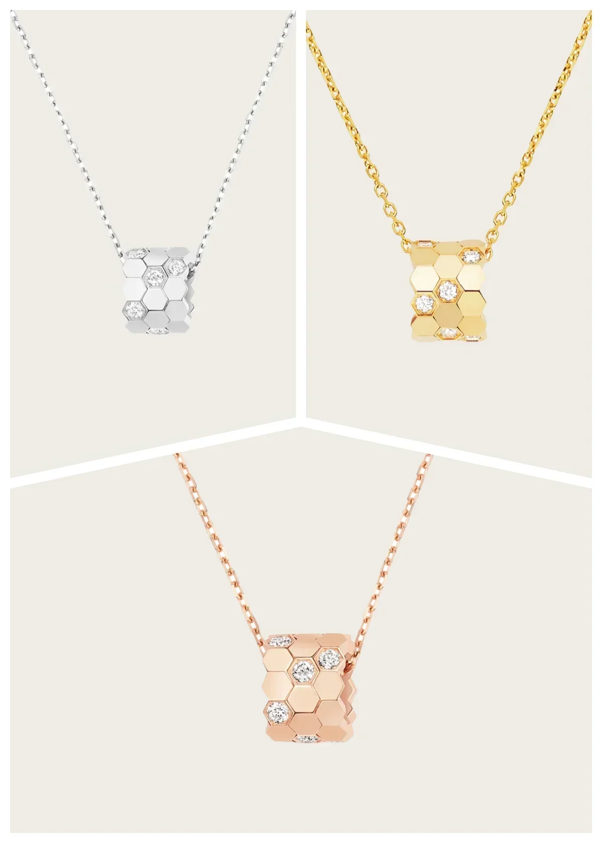 

2025 New 925 silver Elegant Honeycomb Necklace female - Perfect Party Favors for Guests