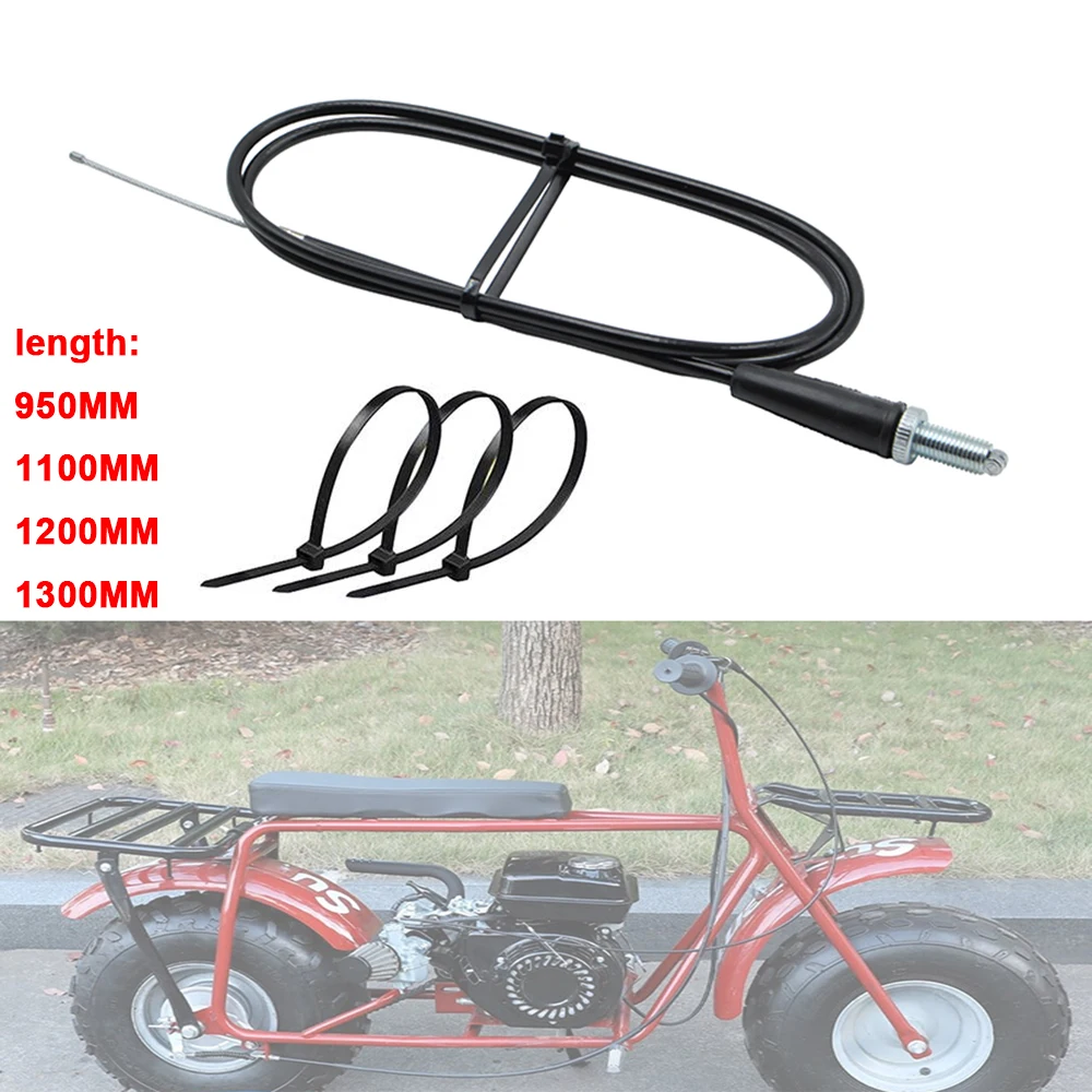 Motorcycle 950mm/1100mm/1200mm/1300mm Straight Head Throttle Oil Cable Line For Pit Dirt Motor Bike Motocross ATV Accessories