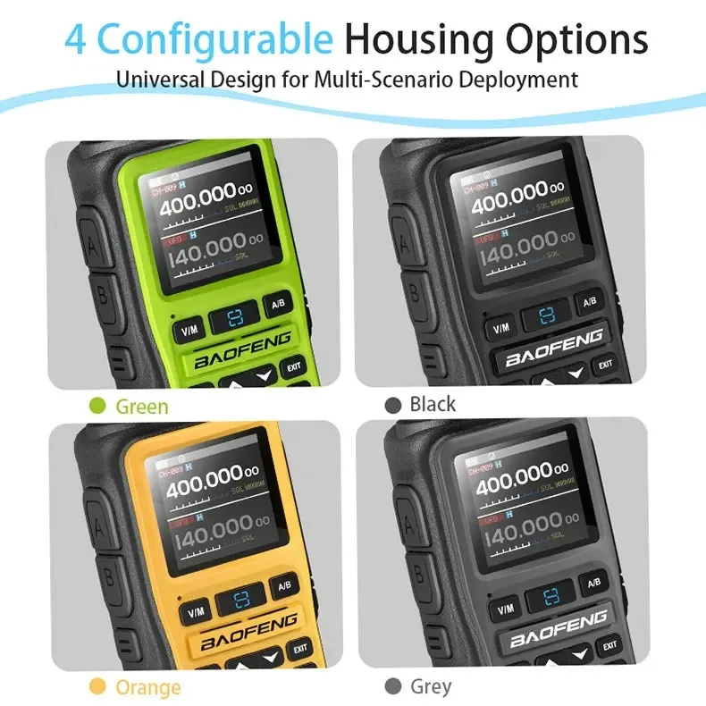 Radio Dua Arah Mini Dual Band BAOFENG UV-5R (5W/999CH) |   Pemrograman Aplikasi Bluetooth, Peringatan Cuaca NOAA, Pengisian Cepat Tipe-C1Pack