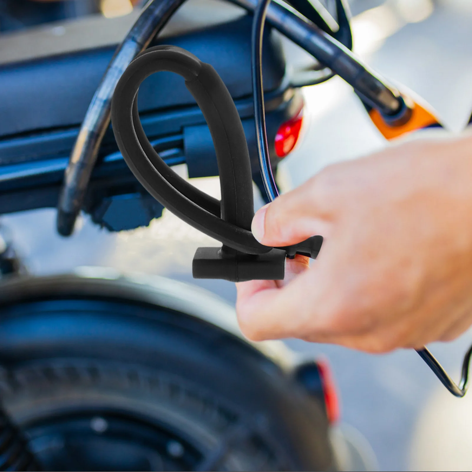 

Motorcycle Kickstand Strap Plastic Antislip Side Stand Support Quick Installation Compatible Scooter Off-Road Part