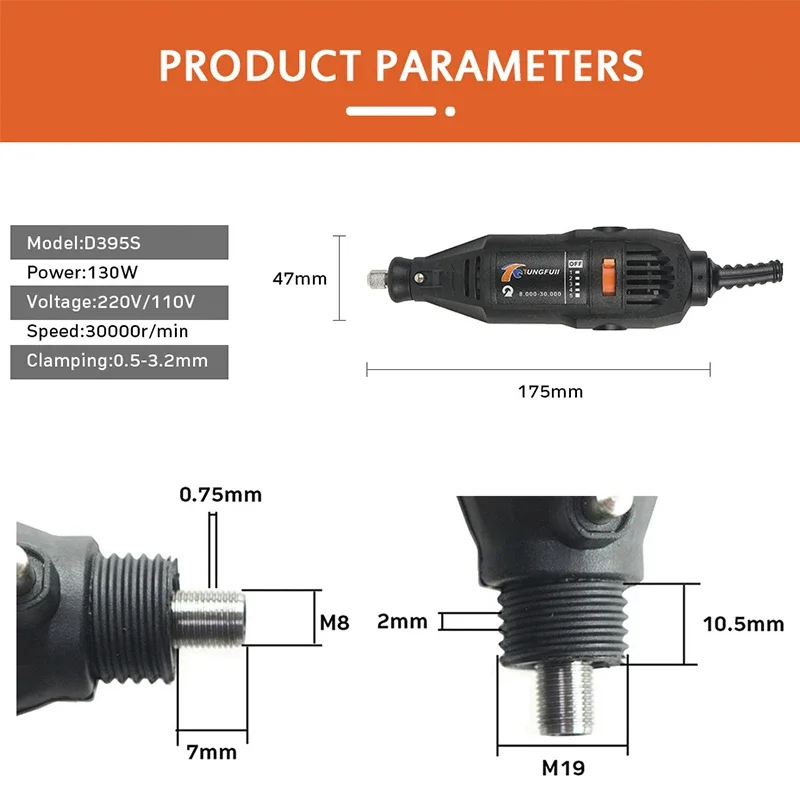 Mini Electric Drill 220V Engraver Electric Drilling Machine For Rotary Tools Mini Dremel Tool With Power Tools Accessories