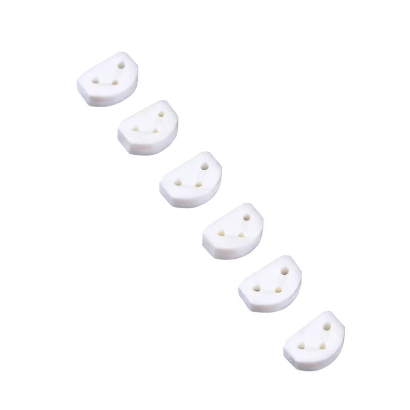 6Pcs Classical Guitar Rollers String Trees Guitar String Ties Bridge Beads Plastic String Retainer for Acoustic Guitar 4XBB