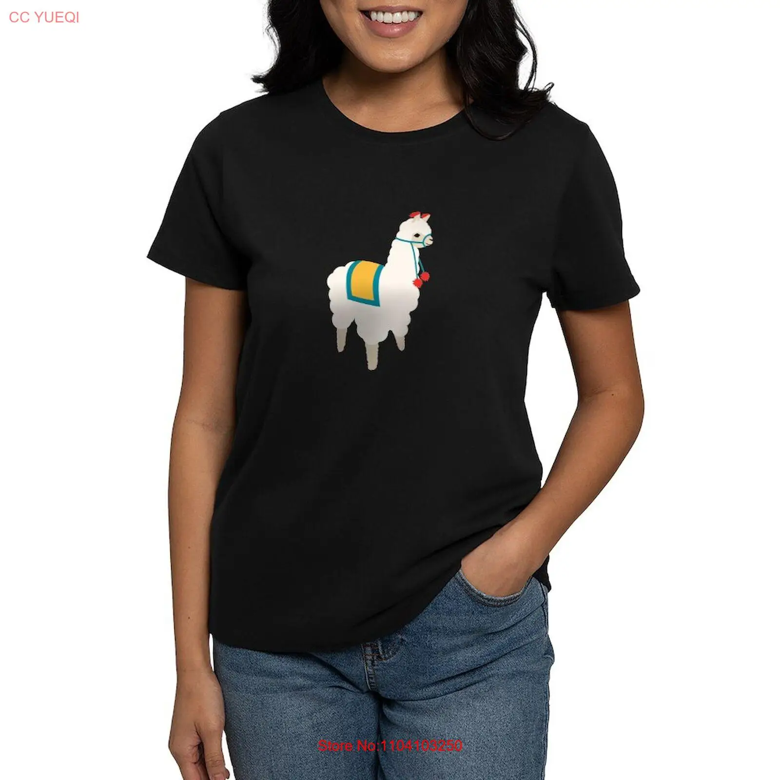 

CafePress Alpaca Animal T Shirt Women's Cotton T-Shirt (1652306549)