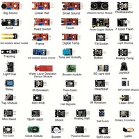 For arduino 45 in 1 Sensors Modules Starter Kit better than 37in1 sensor kit 37 in 1 Sensor Kit For UNO R3 MEGA2560