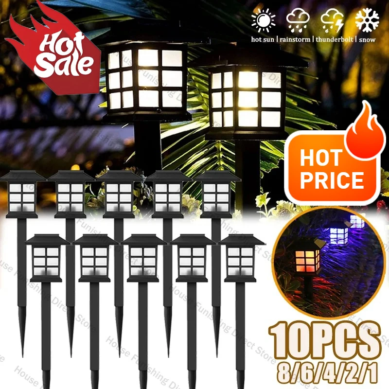 

Светодиодные солнечные фонари для уличного газона, лампа для сада, двора, пейзажа, патио, подъездной дороги, дорожки, освещение, декоративное солнечное светодиодное освещение