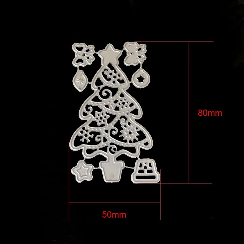 Xmas Tree Metal Cutting Dies for DIY Scrapbooking Album Paper Card Scrapbooking Craft Embossing Die Cuts Christmas Cutting Dies