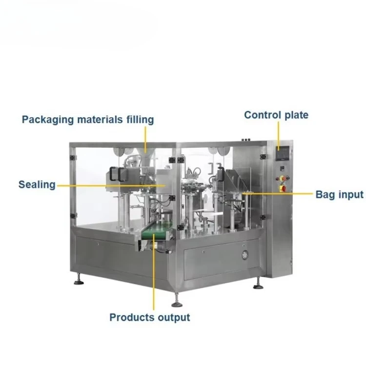 Multifunctional weighing, filling and packaging, small vertical zipper bag, spice granules, coffee powder packaging machine