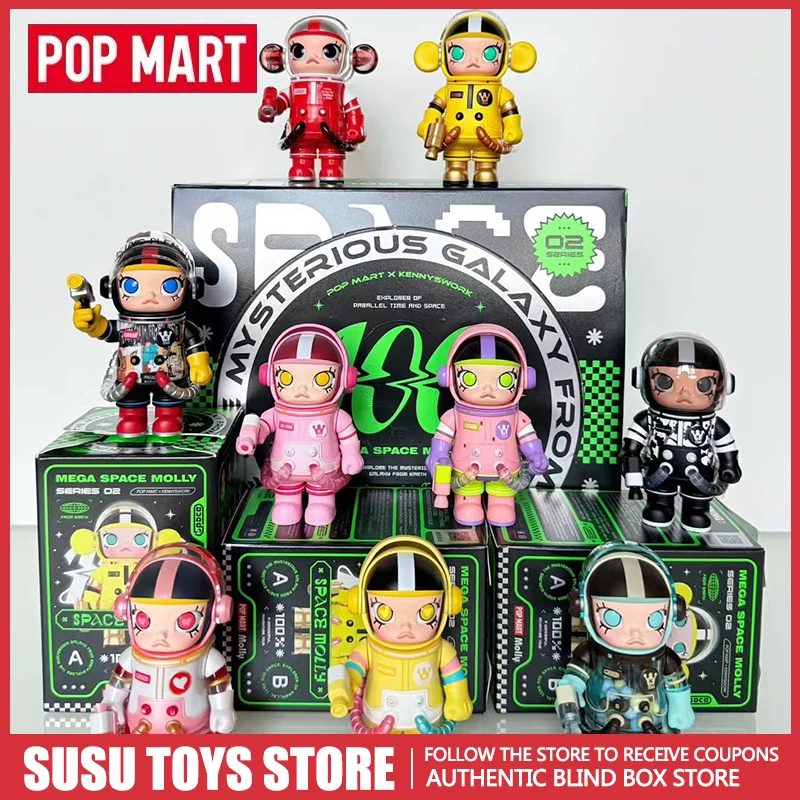 

POP MART MEGA Space Molly 100% Anniversary Series 2nd Gen Blind Box | Genuine Anime Action Figure Collectible Model Desktop Orna