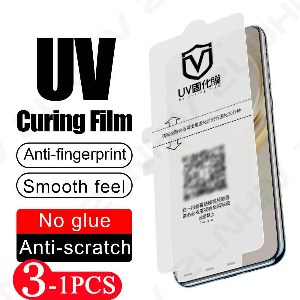 3/2/1 Pcs UV light curing film for Huawei Mate 70 60 phone screen protector protective film 50 Nova 13 12 11 Pro Pura 70 Ultra