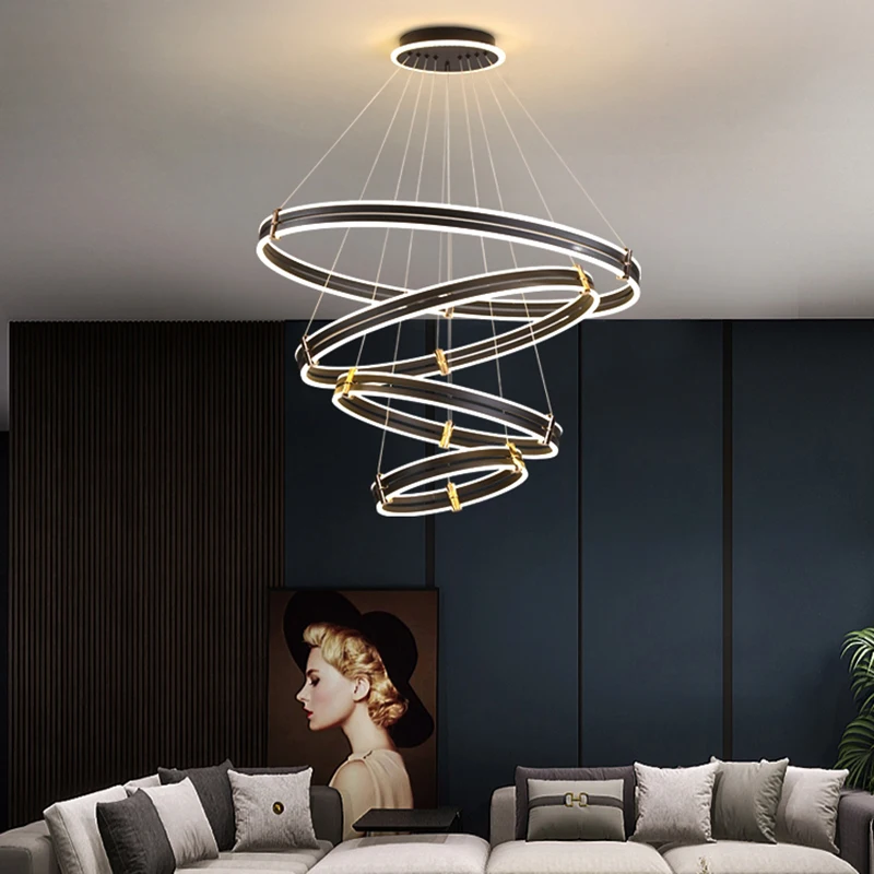 Modern LED Chandeliers para Home Decor, Luzes penduradas, Sala de estar, Sala de jantar, Iluminação interior