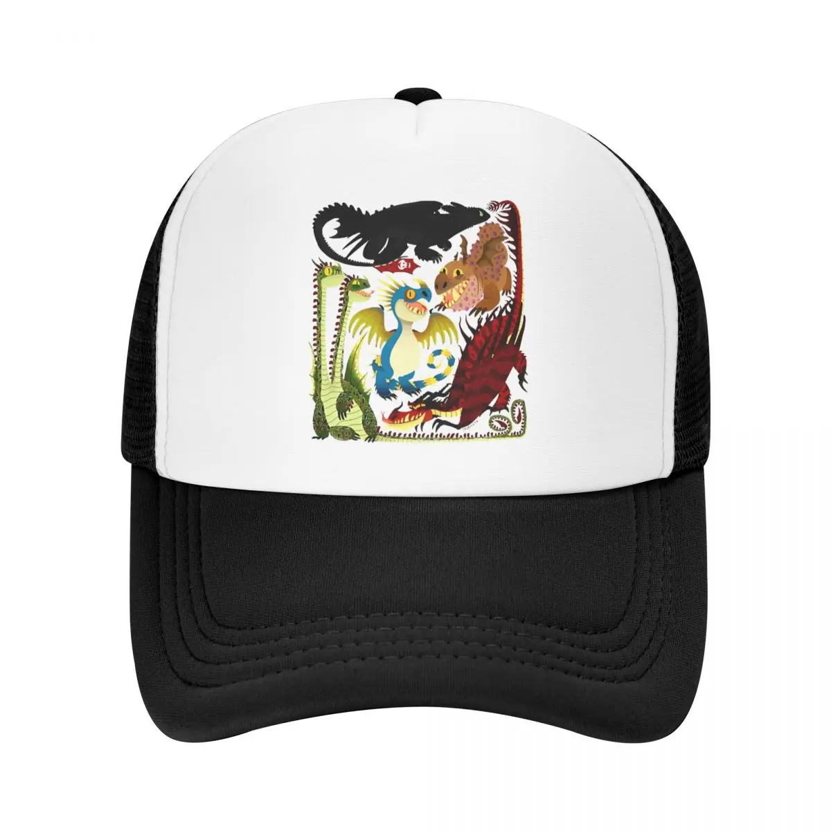 

Httyd Toothless And The Dragon Gang HTTYD Mesh Baseball Cap Sun Caps Hat Breathable Polyester Dad Hat Summer Trucker Caps