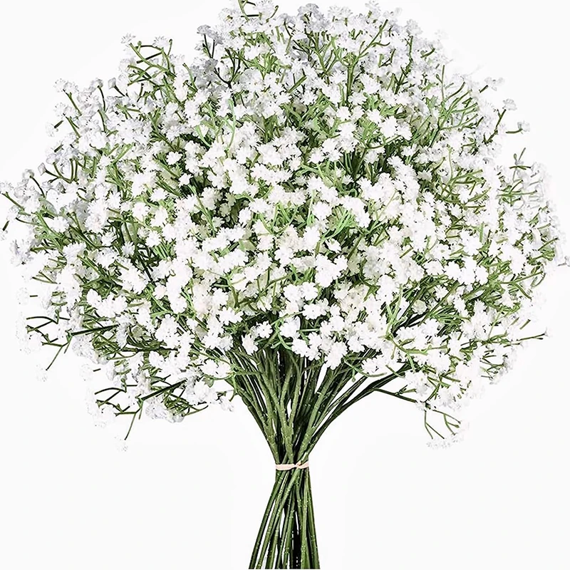 

10PCS Gypsophila Artificial Plants Vases for Decoration Plastic Fake Flowers Wedding Supplies Home Party Garden Decor Accessorie
