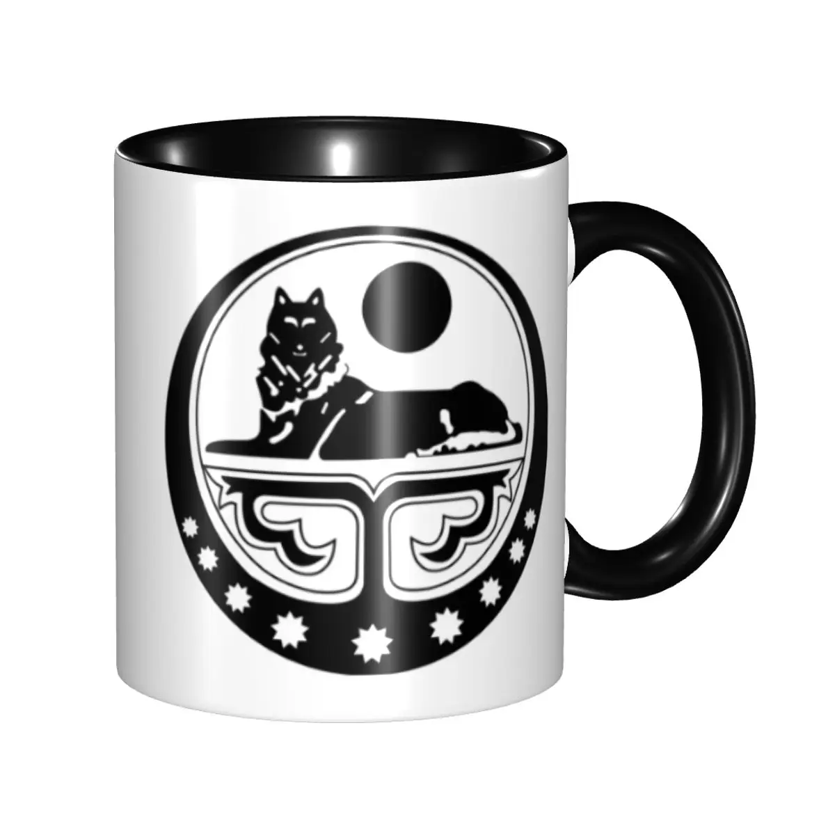 

Personalized Coat Of Arms Of The Chechen Republic Of Ichkeria Coffee Mug DIY Ceramic Tea Milk Cup