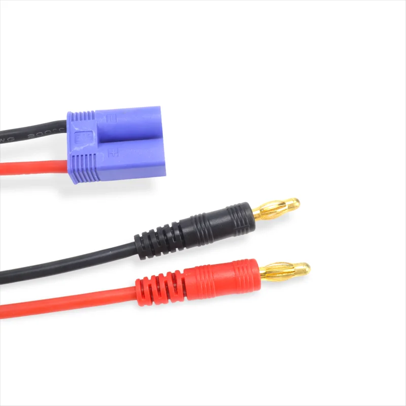 New Type EC5 Female Plug Adapter to 4.0mm Gold Plated Banana Connector Wire Cable 16AWG15CM Able DZ0112 for Lipo Battery Charger