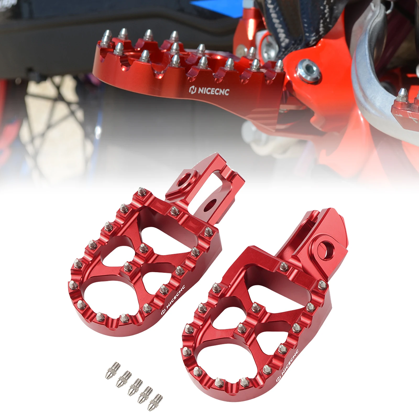 

For Beta RR 300 RR 250 RR 520 480 450 430 400 390 350 300 250 200 2020-2024 2023 Motorcycle Foot Pegs Footpeg Pedal Footrest CNC