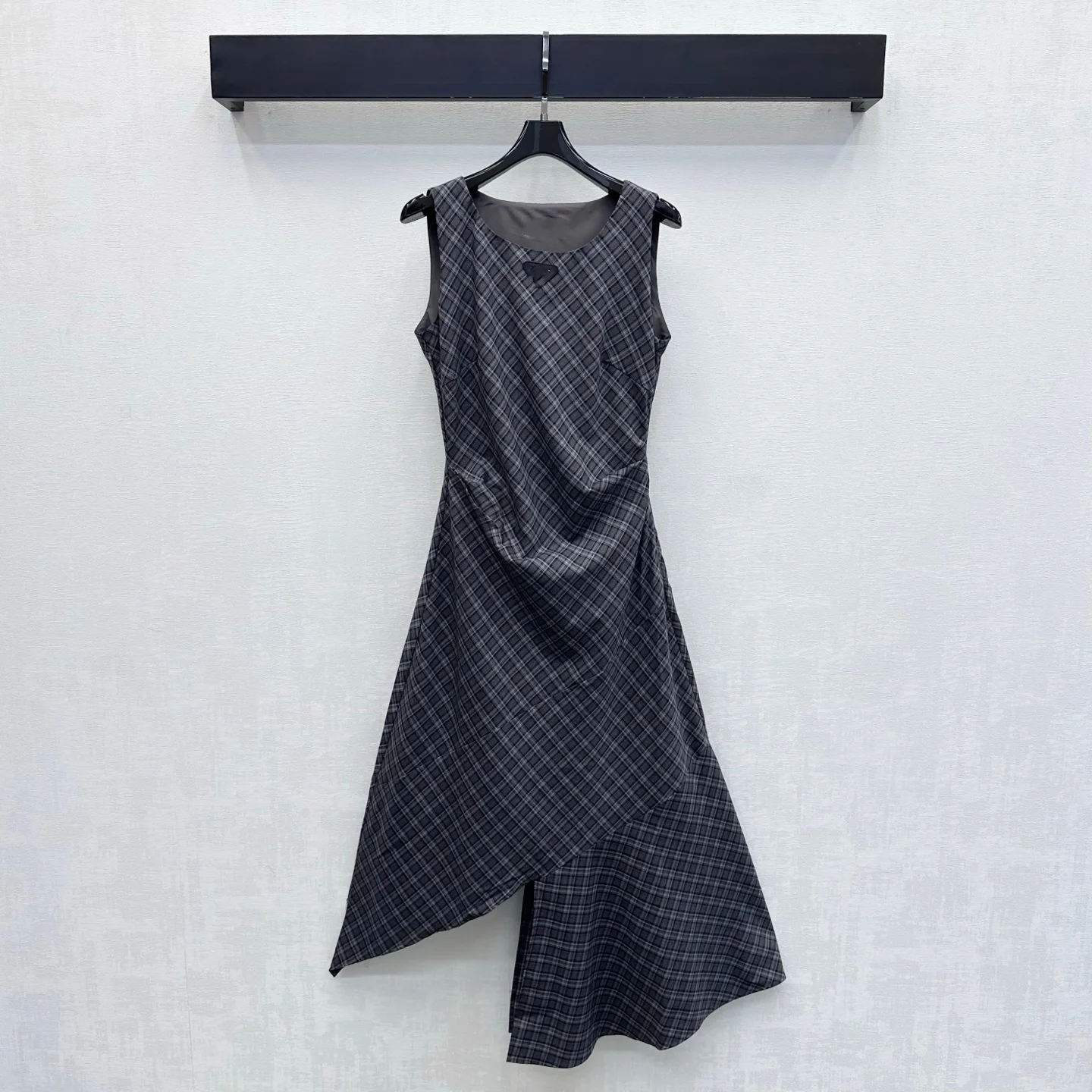 2026 New Geometric Pattern Irregular Blouse Skirt - Twill cotton material - Irregular layered skirt hem - Corseted dress