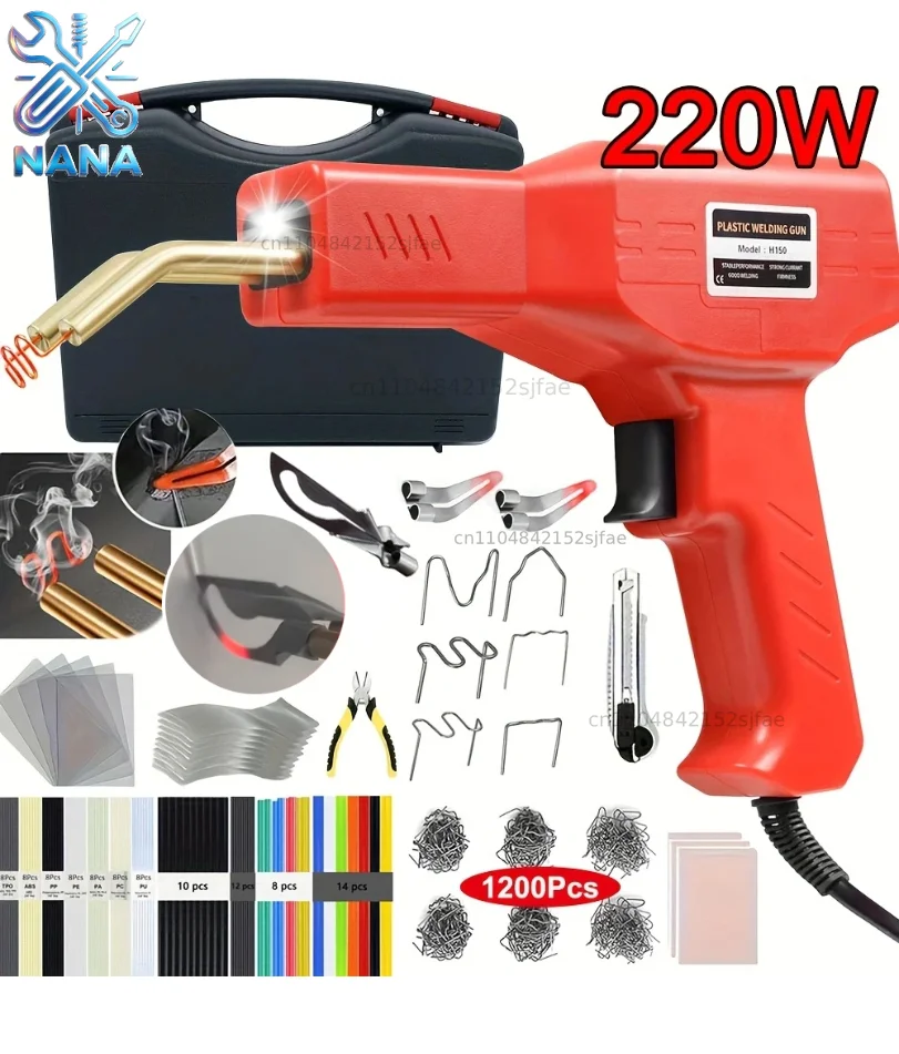 Plastic Welder, 2in-1 Plastic Welding Repair Kit Hot Staples, Hot Staples Weld Repair Kit for Car Bumper And Most Plastics