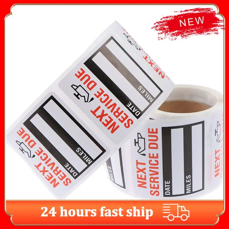 Roll Oil Change Maintenance Service Reminder Stickers Universal Durable Window Sticker Practical 