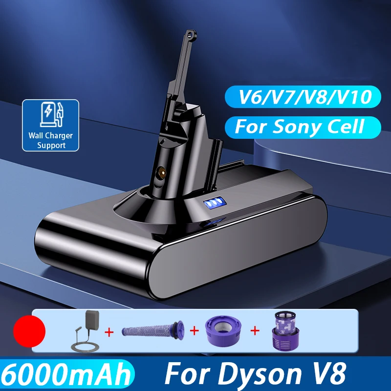 

For Dyson V6 V7 V8 V10 Rechargeable Bateria SV10 SV11 SV12 DC59 DC62 Vacuum Cleaner Battery DC58 Battery for Sony Battery Cell