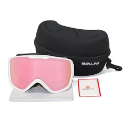 Bollfo Adult Double Layer Anti-Fog Ski Glasses Professional Ski Protection Windproof Goggles Outdoor Ski Equipment