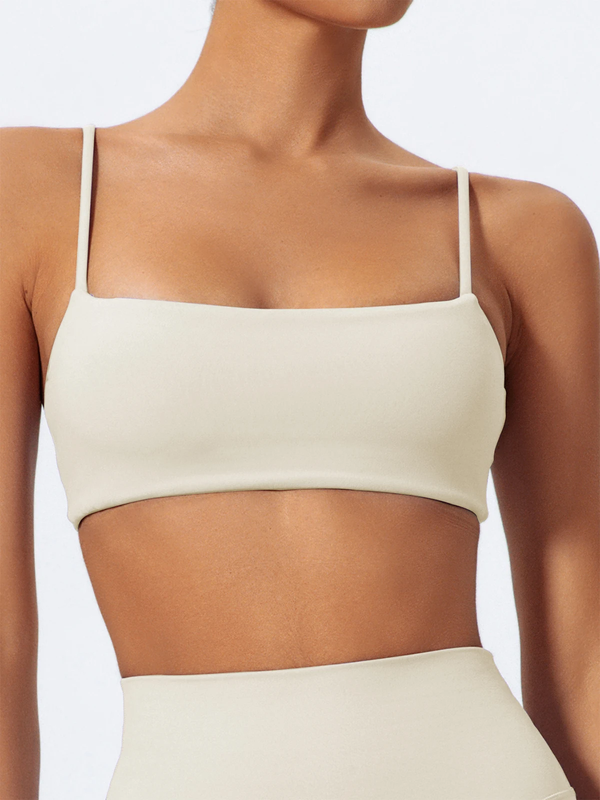 Hearuisavy Sommer Hochelastischer Sport-BH Fitness-Träger-BH Damen Atmungsaktive Yoga-Kleidung Schnelltrocknendes Gym-Top – Detail 26