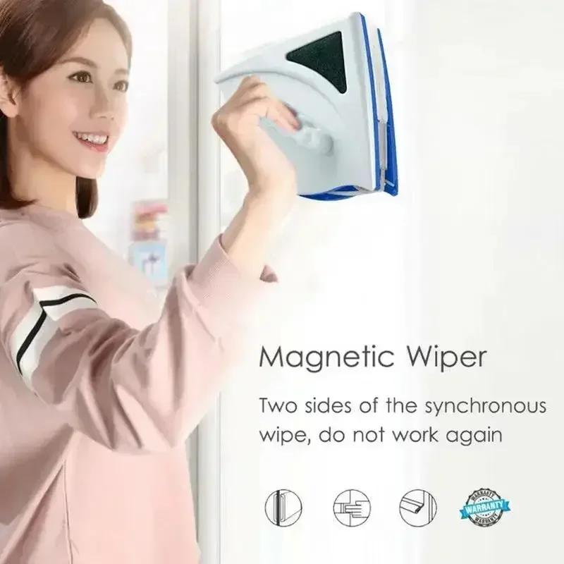 2024 Magnetic Window Cleaner Brush for Washing Windows Wash Home Magnet Household Wiper Cleaner Glass Window Cleaning Tool view 2