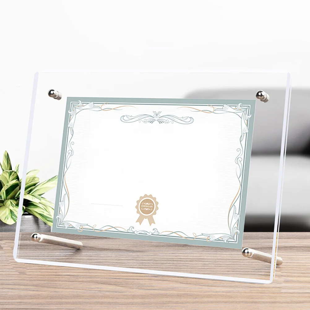 

Display Stand Photo Frame Glass Crystal Display Stand Glass Crystal Photo Frame Display Stand for Certificate