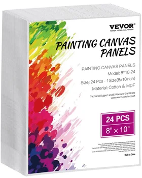 SucceBuy White Canvas Boards Set 1