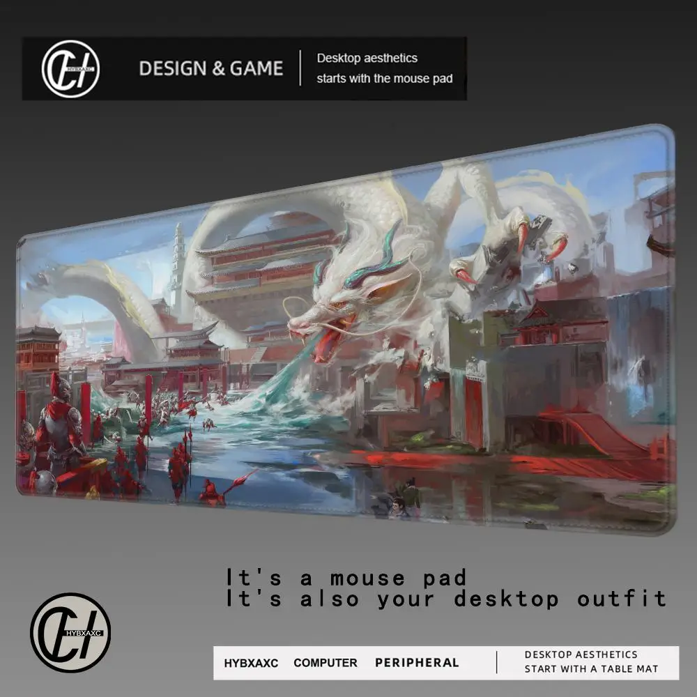 

Mythical Dragon Beast Offices Accessories Large Mouse Pad Extended Desk Pad Anime Desk HYBXAXC Pad for Computer Mouse Gaming Mat