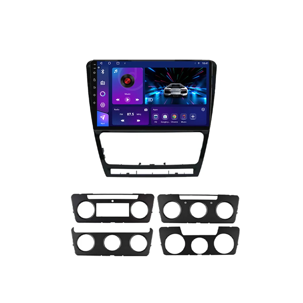Android do Skoda Octavia 2 A5 2004-2013 Radio Samochodowe Multimedialne 4G Auto WiFi Odtwarzacz Ekran Nawigacja DSP GPS Bez 2 Din DVD — 2