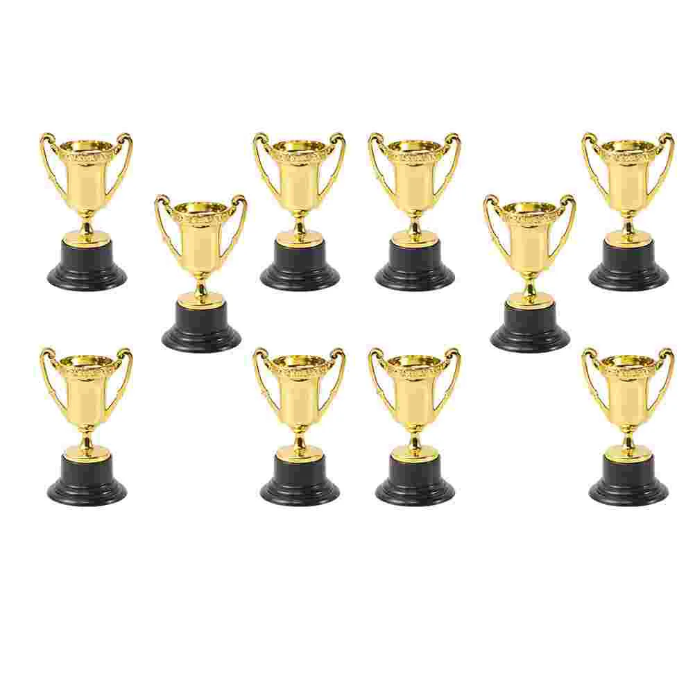 10 Pcs Children's Trophy Prize Cup Model Mini Kids Reward Toy The Medal Small Plastic Competition Adults