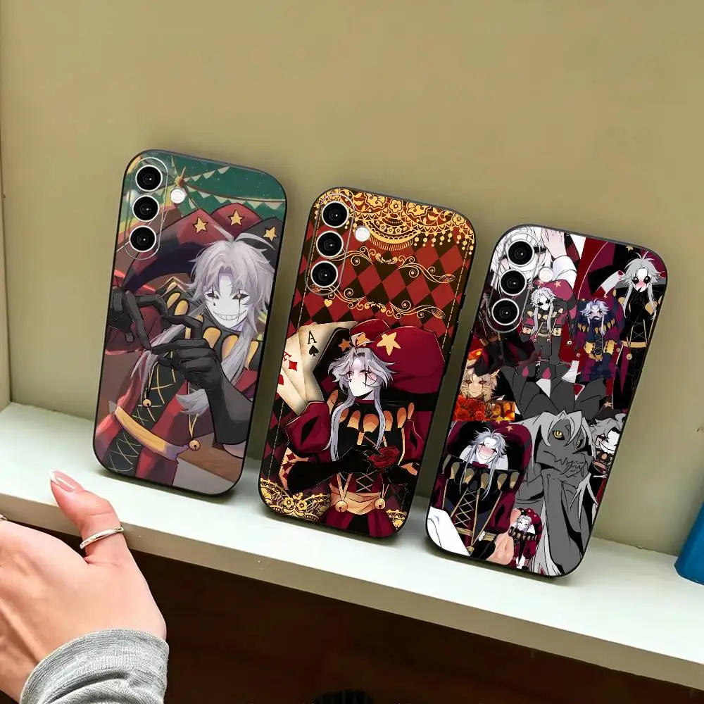 The F-Freaks Circus Pierrot  Phone Case For Samsung Galaxy A73,A72,A71,A70,A53,A52,A51,Soft Silicone Black Cover