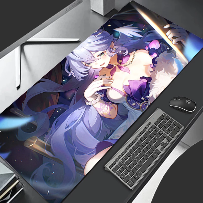 Mousepad Computer Gaming Accessories Keyboard Pad Office H-honkai Star Rail Robin PC Rubber Mouse Pad Decoracion Desk Mouse Mat