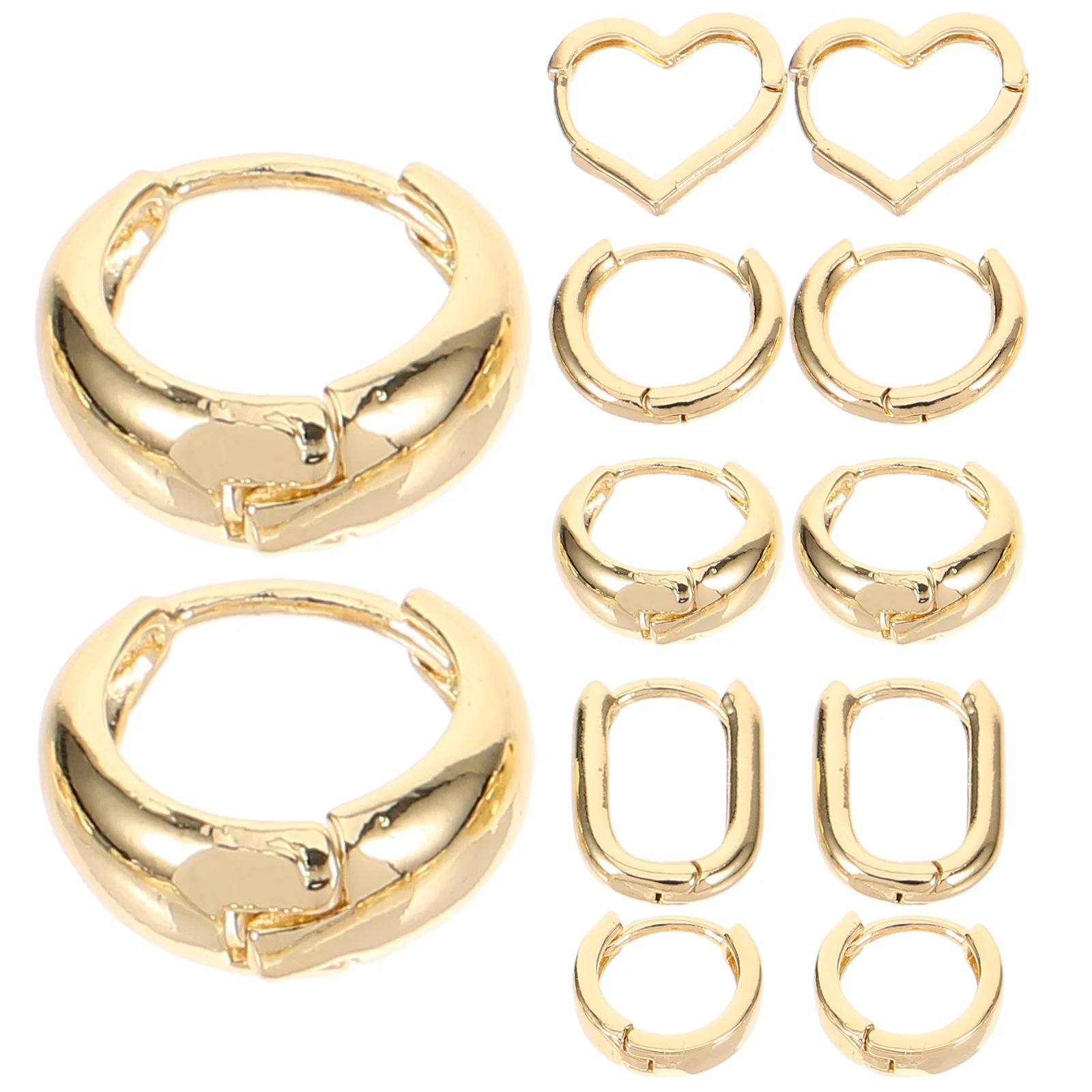 

Hoop Earrings For Women Chunky Fashion Earring Sets Alloy Jewelry For Daily Wear Special Occasions