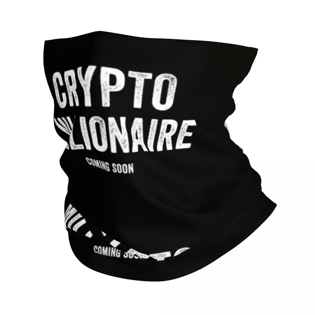 Crypto Millionaire Bandana Neck Gaiter Windproof Face Scarf Cover Bitcoin Cryptocurrency Ethereum Headband Tube Balaclava