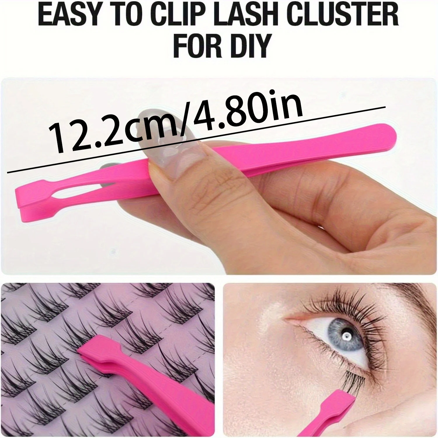 10pcs Professional Lash Tweezers Set Eyelash Extension Stainless Steel Precision Volume Isolation Cluster Lash Applicator Tool