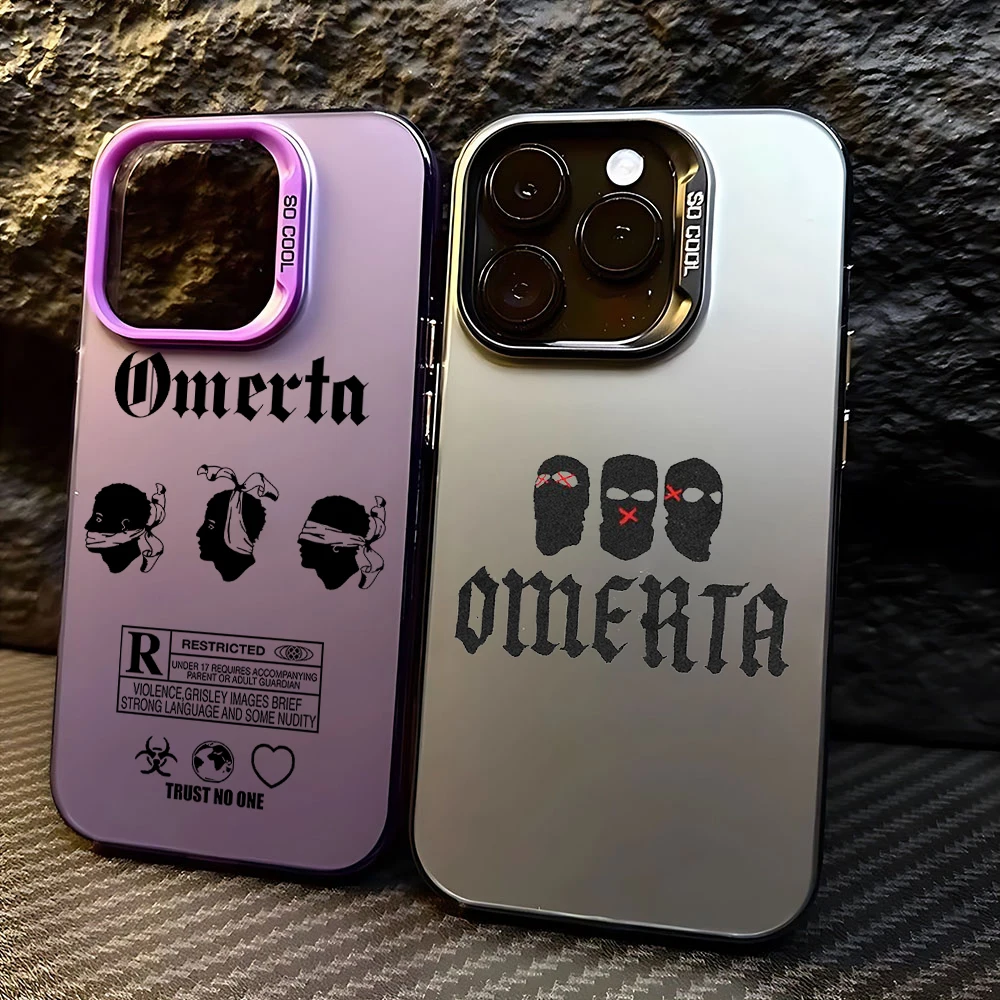 Omerta Maes Phone Case For iPhone 16 15 14 13 12 11 mini Pro Max X XR XSMAX 8 7 Plus Anti Fall Matte Back Cover