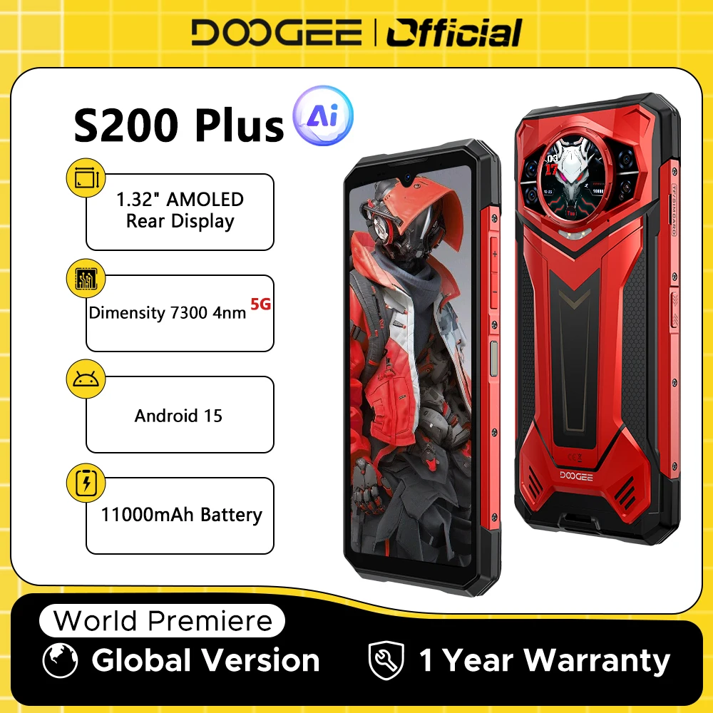 DOOGEE S200 Plus 5G Rugged Phone 1.32