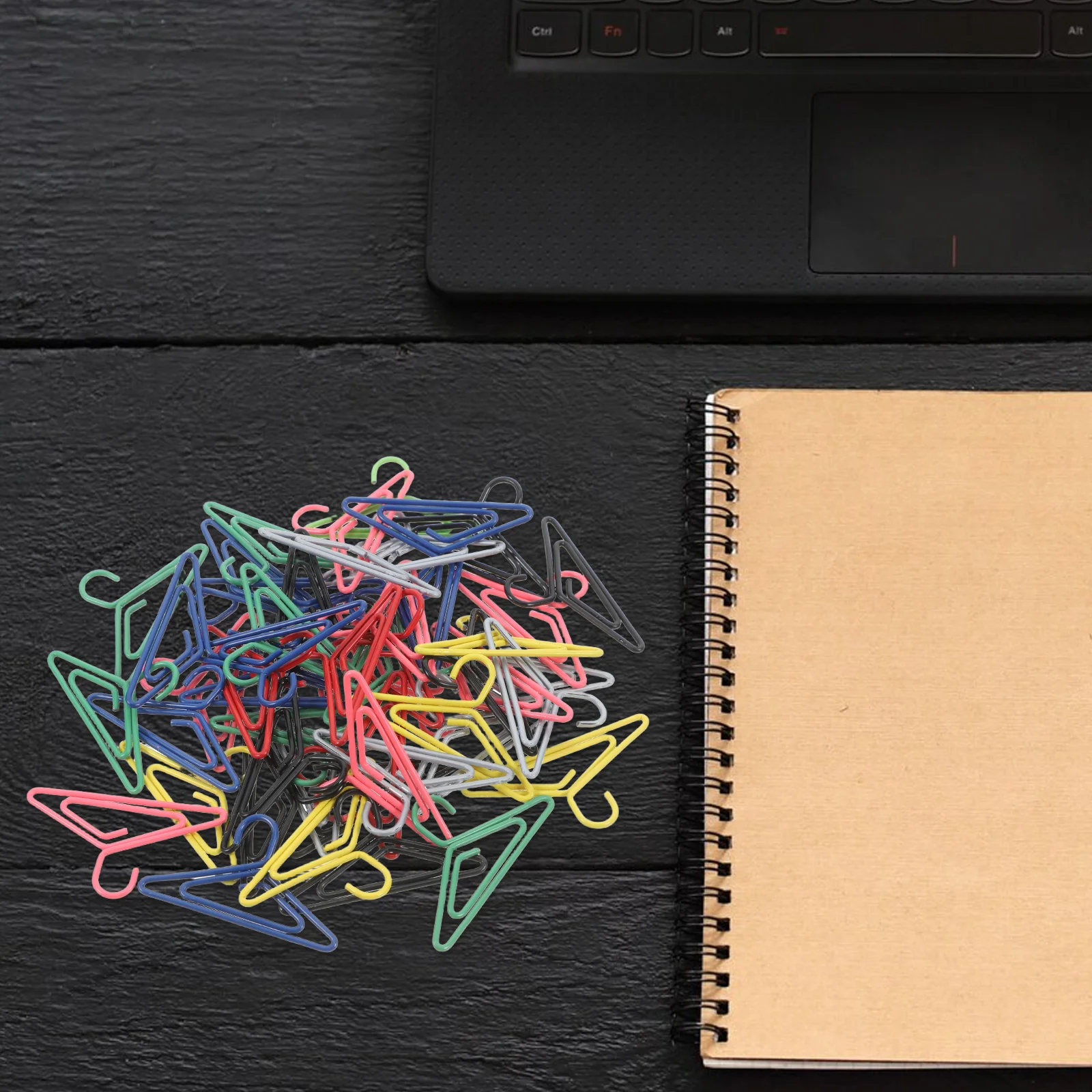 

50 Pcs Mini Clothes Hanger Paper Clips Creative Metal Bookmark Clips Office School Supplies Bright Colored Note
