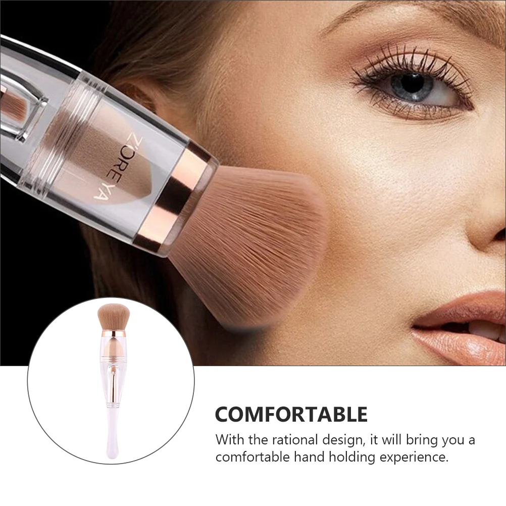 1Set One Makeup Brushes White Practical Accessories Smooth Supple Skin All-in-One Makeup Tools