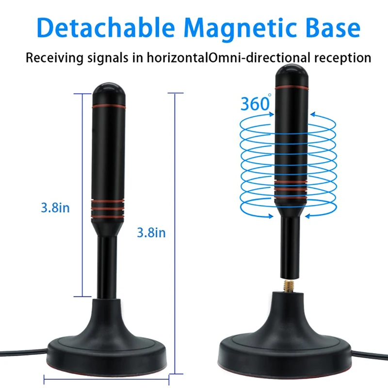 Antenne de télévision numérique étanche, chaînes gratuites, large compatibilité, dortoir, ISDB, DVB-T, 1x questionTelevision