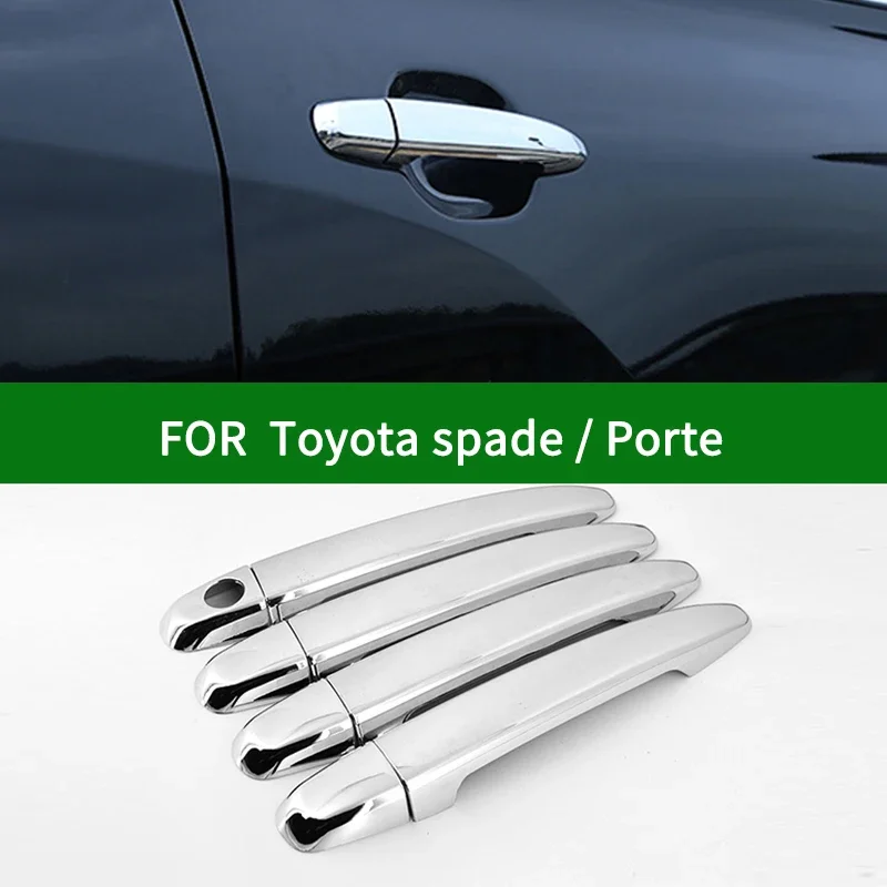 

FOR Toyota spade / Porte chrome silver Car Door Handle Cover Trim 2008 2009 2010 2017 2018 2019 2020