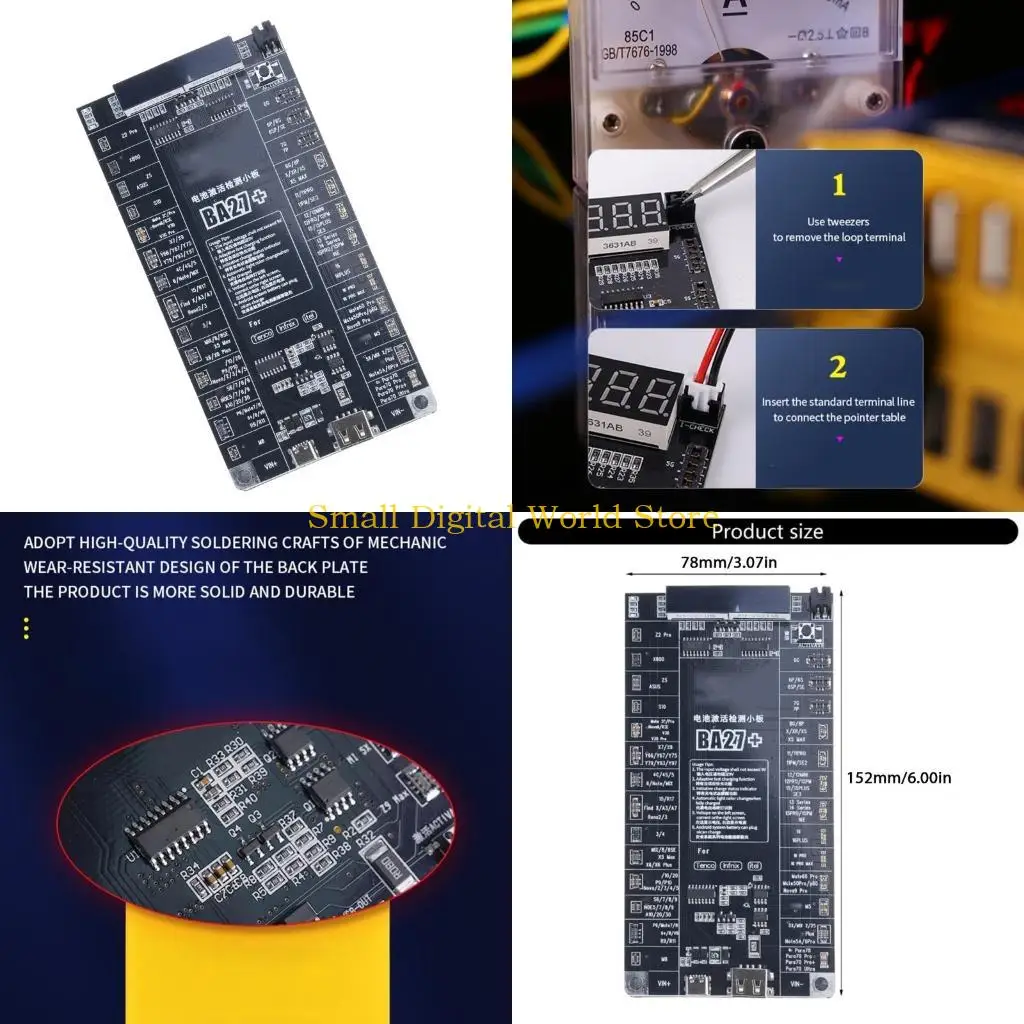 

77UB Intelligent Battery Activation Tool Cellphone Maintenance, Auto Cutoff Feature