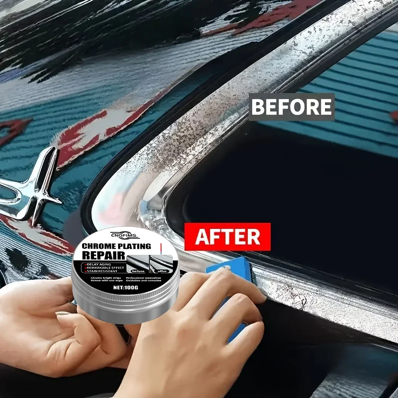 НОВАЯ 100 г универсальная автомобильная хромированная ремонтная паста, для ремонта дверных ручек и оконных рамок, автоматическая полировка оксида па
