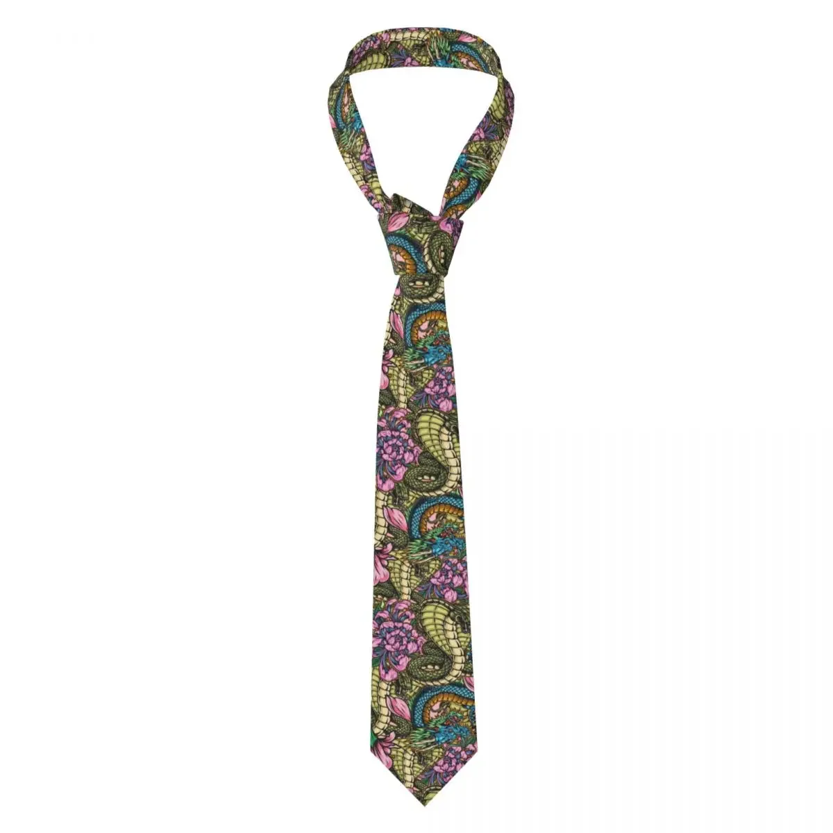 Vintage Poisonous Snakes Fantasy Dragons Tie Necktie  Clothing Accessories