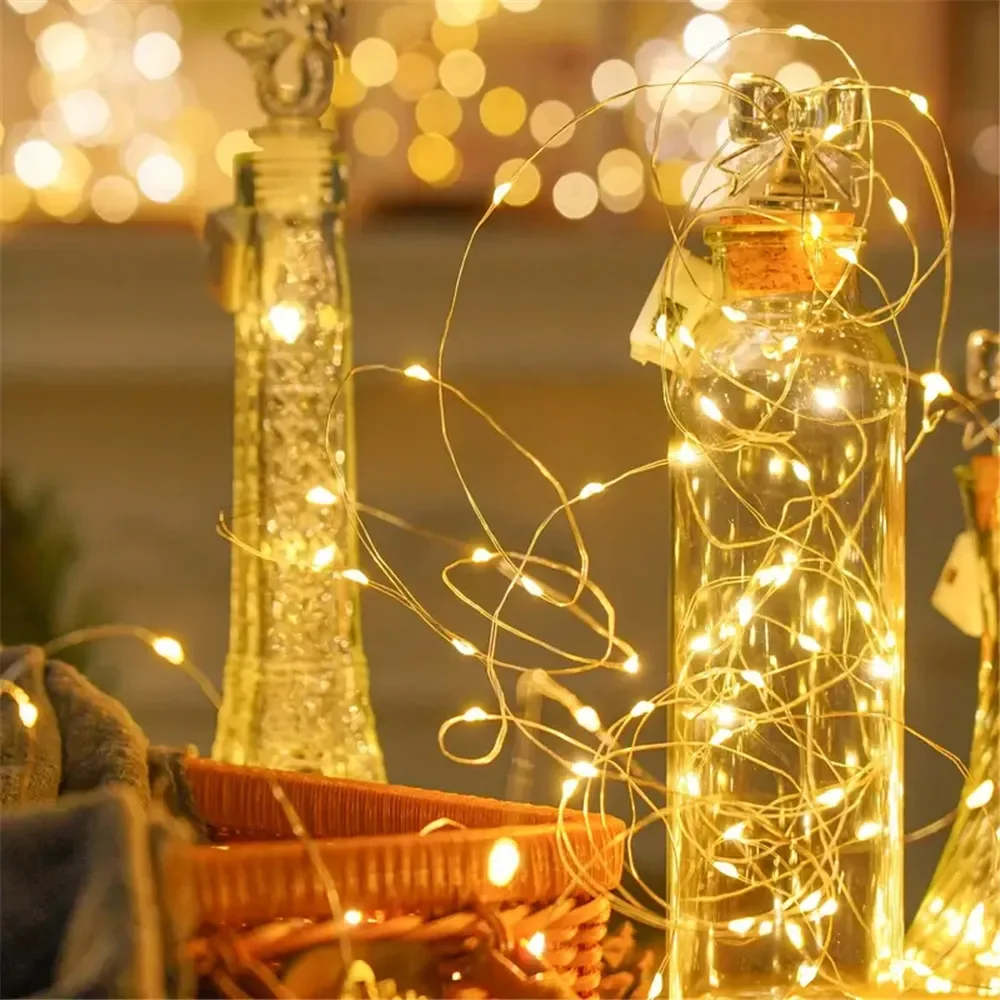 

10/20 шт., 3 режима LR44, светодиодные гирлянды на батарейках, медная серебряная проволока, гирлянда, гирлянда, гирлянда, вечерние украшения для рождественской свадьбы