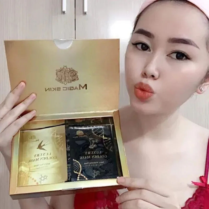 1PCS Mặt Nạ Ủ YẾN THẢI ĐỘC CẤY TRẮNG Luxury Golden Mask Skin NÂNG TÔNG TRẮNG HỒNG, Clean, Bright White And Smooth Skin