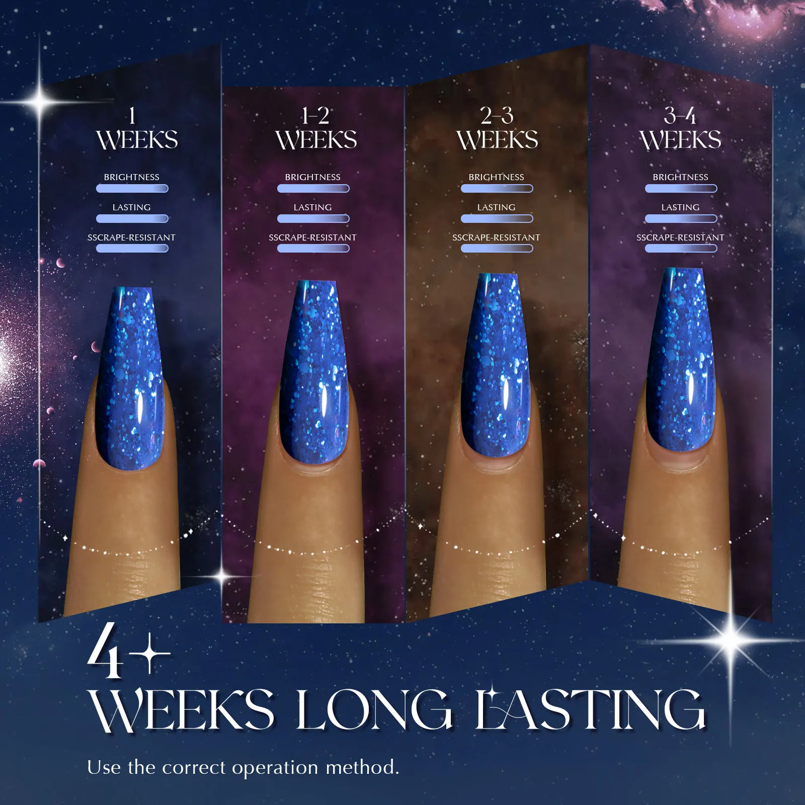 ROSALIND Bright Flash Gel Nail Polish Kit 4/6PCS Set UV Nail Art Semi Permanent Hybrid Varnishes Soak Off Base Top Coat Nail Art